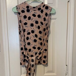 Ann Taylor Light Pink Floral Blouse